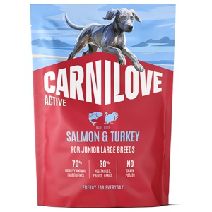 Carnilove Dog Junior Active Salmon & Turkey (1,5 kg) produkt bild