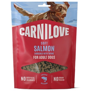 Carnilove Dog Soft Snack Salmon with Thyme Small Bites Hundgodis 200 g produkt bild