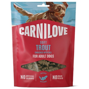 Carnilove Dog Soft Snack Trout enriched with Dill 200 g produkt bild