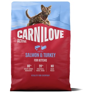 Carnilove Kitten Active Salmon & Turkey Torrfoder till Kattunge produkt bild