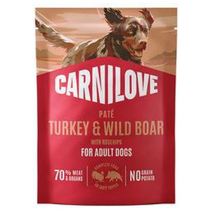 Carnilove Pouch Pate vådfoder m. vildsvin & hyben - 300g. produktbillede