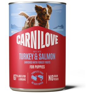 Carnilove Puppy Salmon & Turkey Paté Våtfoder till Valp 400 g produkt bild