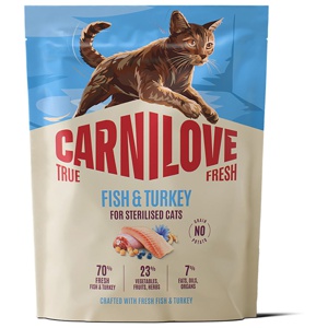 Carnilove True Fresh Cat Adult Sterilised Fish & Turkey (400 g) produkt bild