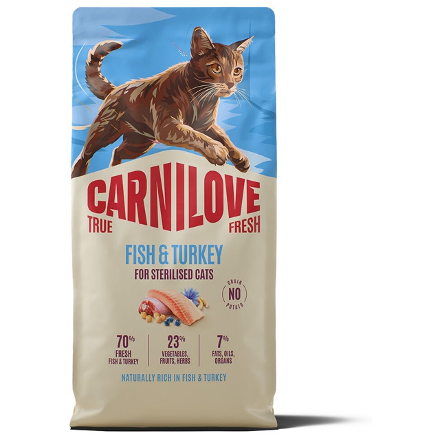 Carnilove True Fresh Cat Adult Sterilised Fish & Turkey Torrfoder till Katt