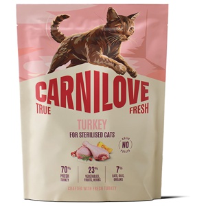 Carnilove True Fresh Cat Adult Sterilised Turkey (400 g) produkt bild