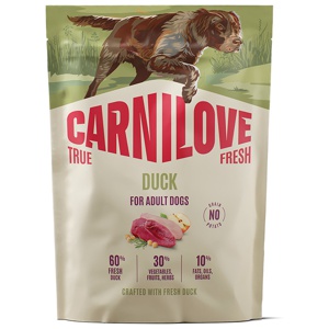 Carnilove True Fresh Dog Adult All Breeds Duck torrfoder för hund 15 kg produkt bild