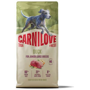 Carnilove True Fresh Dog Dry Duck for Junior Large Breeds - 12 kg produkt bild