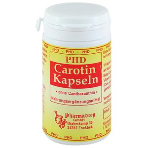 Carotin Kapseln PHD, 180 St Kapseln Produktbild