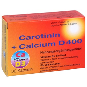CAROTININ+Calcium D 400 Kapseln Produktbild