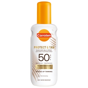 Carroten Protect & Tan Body Milk Spray SPF 50 - 150 ml produktbillede