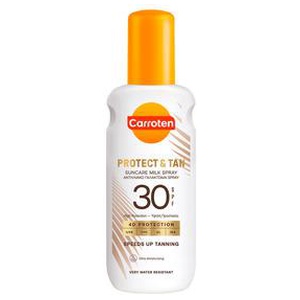 Carroten Protect & Tan Milk Spray SPF 30 - 200 ml produktbillede
