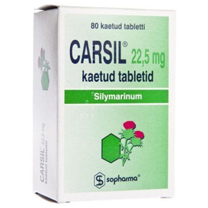 Carsil kaetud tbl 22.5mg n80 toote pilt