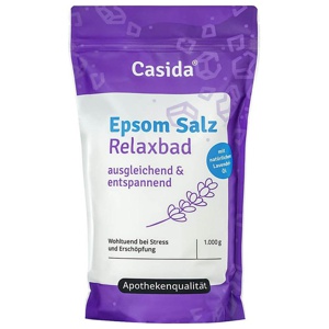 Casida EPSOM Salz Relaxbad mit Lavendel 1 kg Salz Produktbild