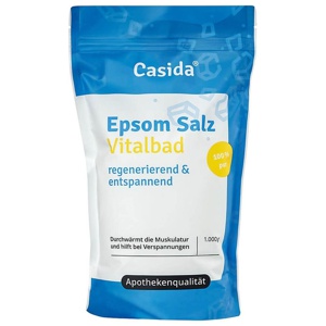 Casida EPSOM Salz Vitalbad 1 kg Salz Produktbild