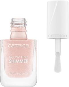 Catrice Glow Tint Shimmer Nail Polish, nr 030, naken, ljusare, lätt att ta bort, färgkorrigerande, naturlig, vegansk, utan mikroplastiska partiklar, utan parfym, utan parabener, 1-pack (10,5 ml) produkt bild