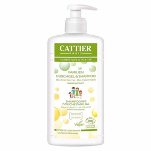 Cattier Moussant Familial Familien Duschgel und Shampoo, 500 ml Duschgel Produktbild