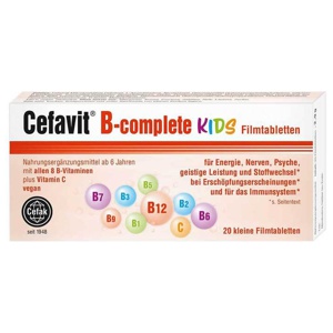 Cefavit B-complete Kids Filmtabletten, 20 St Filmtabletten Produktbild