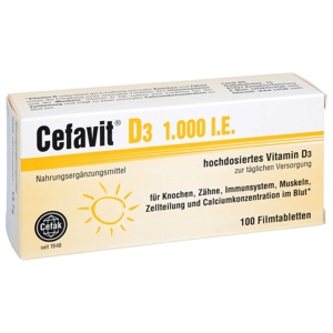 CEFAVIT D3 1.000 I.E. Filmtabletten Produktbild