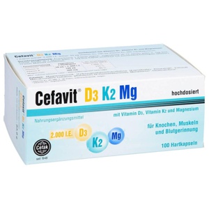 CEFAVIT D3 K2 Mg 2.000 I.E. Hartkapseln Produktbild