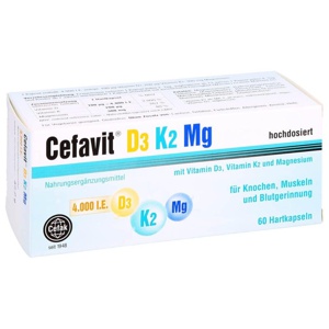 CEFAVIT D3 K2 Mg 4.000 I.E. Hartkapseln Produktbild
