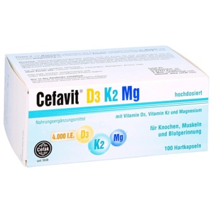 CEFAVIT D3 K2 Mg 4.000 I.E. Hartkapseln Produktbild
