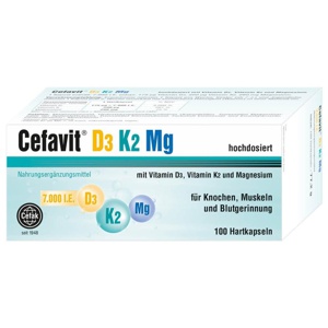 CEFAVIT D3 K2 Mg 7.000 I.E. Hartkapseln Produktbild