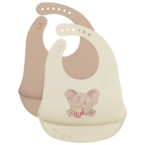 Celavi Silicon Bib Warm Taupe 2-pack produkt bild