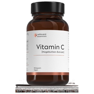 Cellavent essentials Vitamin C Hagebutten-Extrakt Kapseln, 90 St Kapseln Produktbild