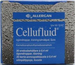 Cellufluid, ögondroppar, lösning i endosbehållare 30 x 0,4 ml produkt bild