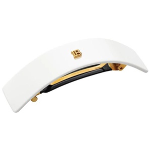 Cellulose Acetate Barrette Pour Cheveux Large White produkt bild