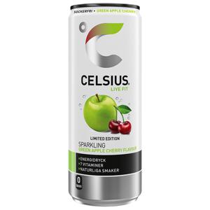 Celsius Green Apple Cherry 250ml produkt bild
