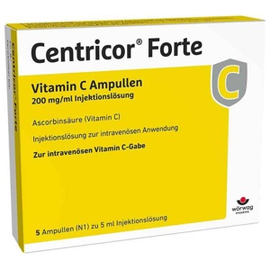 CENTRICOR Forte Vitamin C Amp. 200 mg/ml Inj.-Lsg. Produktbild