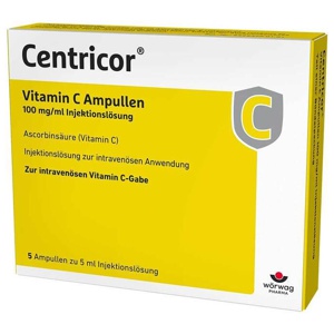 Centricor Vitamin C Ampullen 5X5 ml Injektionslösung Produktbild