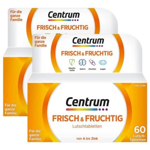 Centrum frisch & fruchtig Lutschtabletten, 2x60 St Lutschtabletten Produktbild