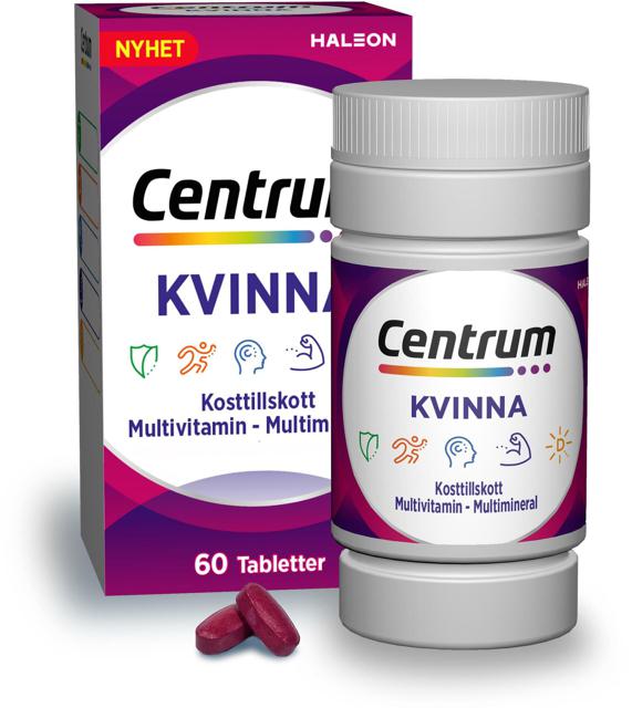 Centrum Kvinna Multivitamin-multimineral, 60 st