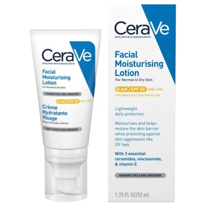 CeraVe Facial Moisturising Lotion AM SPF50 52ml product image