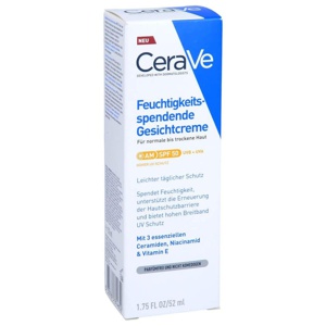 CERAVE feuchtigkeitsspendende Gesichtscreme SPF 50 Produktbild