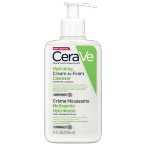 CeraVe Hydrating Cream to Foam Cleanser For Face & Body product image