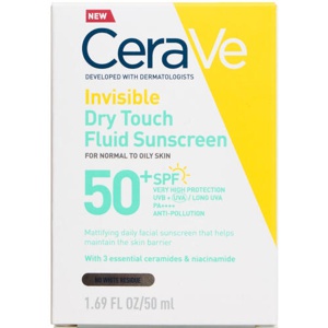 CeraVe Invisible Dry Touch Fluid Sunscreen SPF 50+ produktbillede