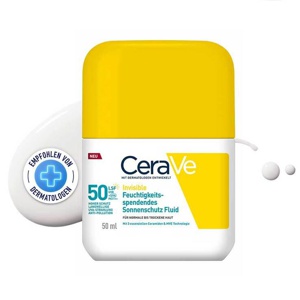CeraVe Sonnenschutz Fluid Invisi.feuchtigk.SPF 50, 50 ml Flüssigkeit Produktbild