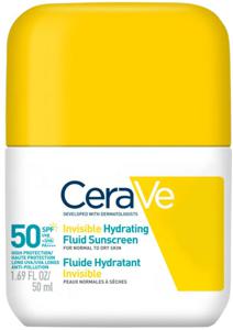 CeraVe Invisible Hydrating Fluid Sunscreen Face SPF50 50 ml produkt bild