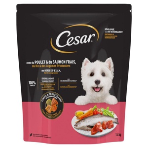 Cesar Adult mit Huhn, Lachs und Gemüse Produktbild
