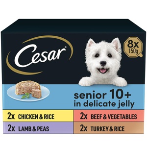 Cesar Senior 8+ Trays Chunks in Jelly product image
