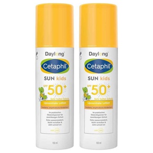 Cetaphil Sun Kids liposomale Lotion SPF 50 + Sonnenschutz, 2x150 ml Lotion Produktbild