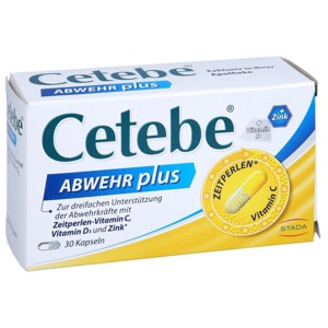 CETEBE ABWEHR plus Vitamin C+Vitamin D3+Zink Kaps. Produktbild
