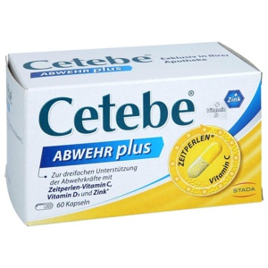 CETEBE ABWEHR plus Vitamin C+Vitamin D3+Zink Kaps. Produktbild