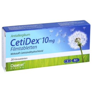 CETIDEX 10 mg Filmtabletten Produktbild