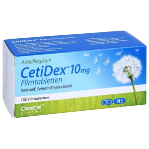 CETIDEX 10 mg Filmtabletten Produktbild