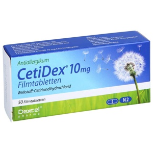 CETIDEX 10 mg Filmtabletten Produktbild