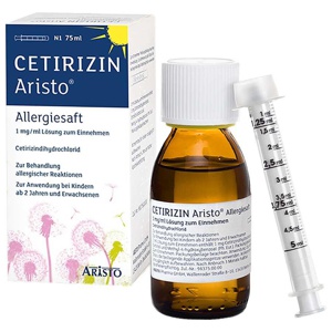 CETIRIZIN Aristo Allergiesaft 1 mg/ml Lsg.z.Einn. Produktbild